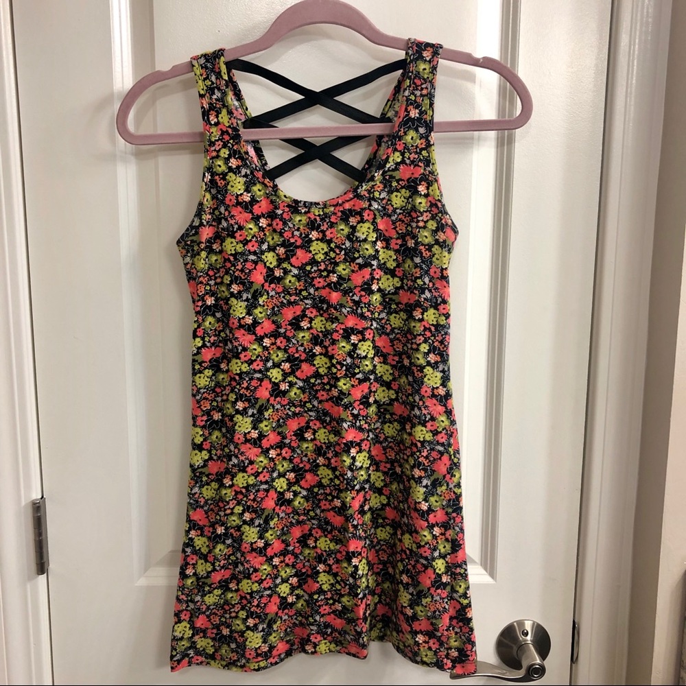 Timing Bright Floral Bodycon Mini Dress